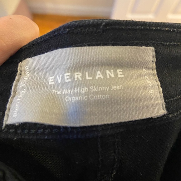 Everlane High Wasted Black Skinny Jean Size 28 - Picture 3 of 3